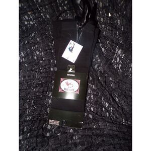 Bonnie Doon new with tag medium size footless tights with ribbon ties at ankles